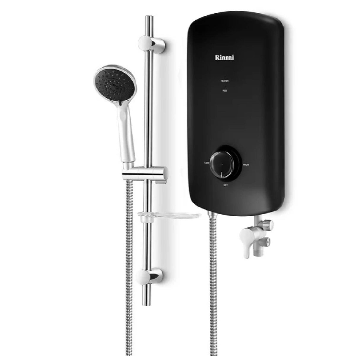 Matte Black Water Heater Rinnai REI-B380NP-MB (Without Pump) — AlatDapur