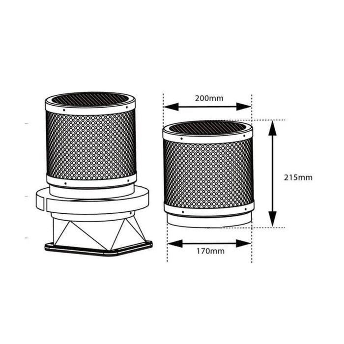 Honeycomb Charcoal Filter VATTI V-CF01