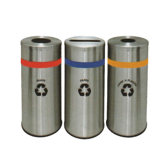 295 mm Stainless Steel / Powder Coating Recycle Bin Leader RECYCLE-130/SS