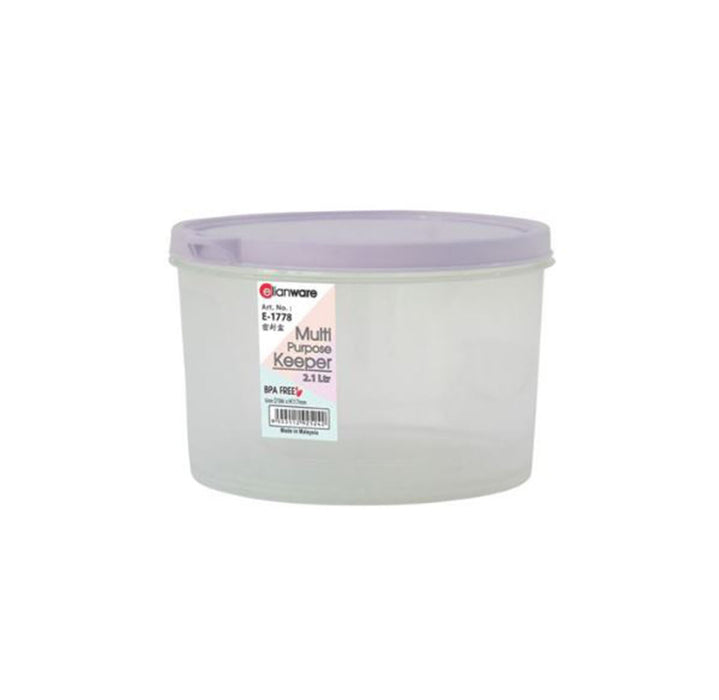 2100 ml BPA Free Round Container Elianware  1778 (All Colour)