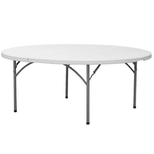 5' Round Plastic Foldable Table 3V 5SQ851
