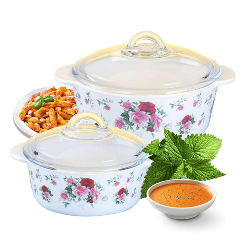 1 - 2 Litre Round Casserole Rose Delight ( All Sizes )