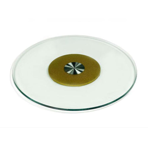 60 - 100 cm Tempered Glass Rotating Gold Table Top (All Sizes)