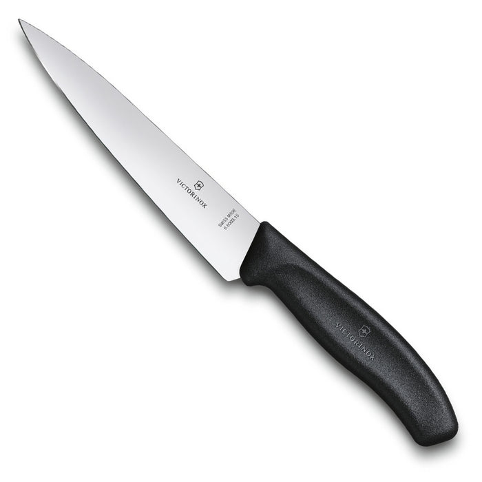 15cm Carving Knife Blister Black Victorinox  V6.8003.15B