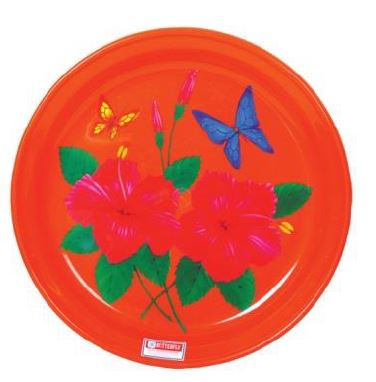 40CM Round Tray Plastic Butterfly 400F