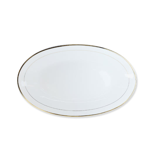 14" - 18" Deep Oval Plate Double Gold Collection (All Sizes)