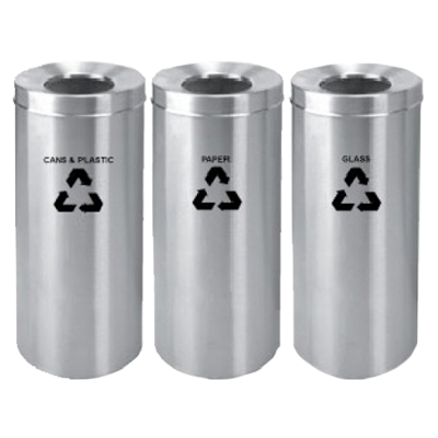 23" Stainless Steel Recycle Bin Leader RECYCLE -233/SS