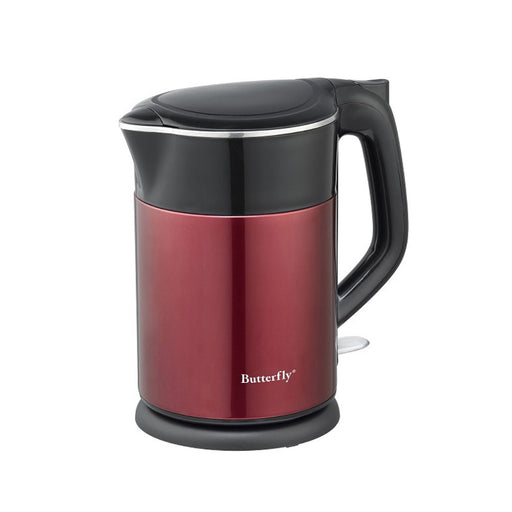 1.5 Litre Red S/S Cordless Jug Kettle Butterfly BJK-3803R