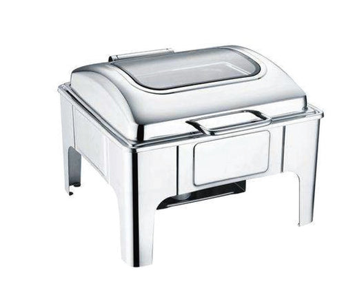 6 Litre Square Chafing Dish With Glass Lid CF-823GL