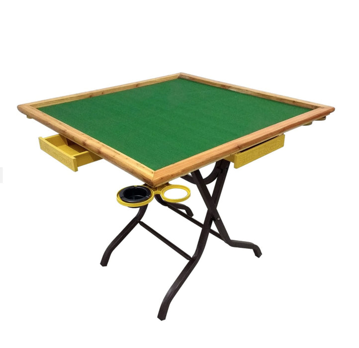 Foldable Mahjong Table With Wooden Drawers 3V MJ802W-NW-SVH