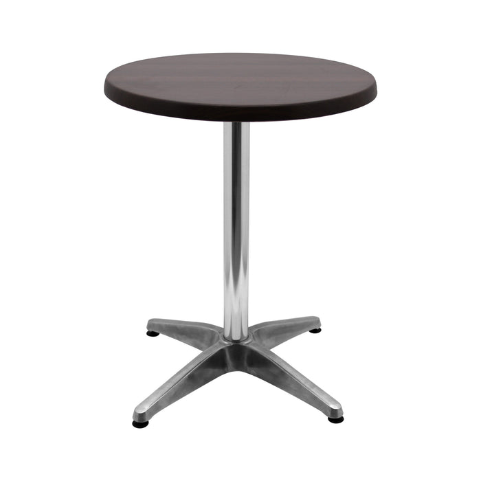 Round Bar Table Rubber-Wood Top With Bar Table Leg (All Sizes)