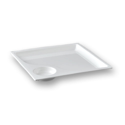 Square Plate with Sauce Compartment GZA 8430