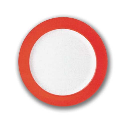9" Dual Tone Color Rim Round Soup Plate Hoover DC1509 (All Color)