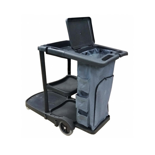1300 mm Janitor Cart with Multipurpose Linen Bag CLS JC-316