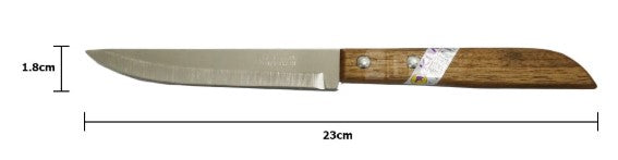 5" Utility Knife Wood Handle KIWI No.501