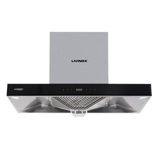 Cooker Hood LIVINOX LCH-LAPIS-90SS + Built In Hobs Gas Stove homelux HSH-98 [FREE 5 GIFTS]