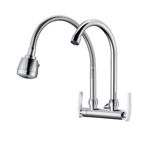 Wall Sink Tap Double Flexible + "U" Spout LIVINOX LT-AT231F