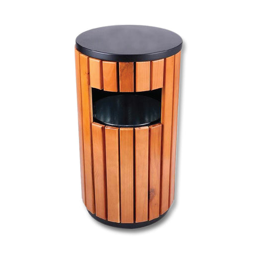 400 mm Ashtray Top Powder Coating & Artificial Wood Bin Leader (All Style)