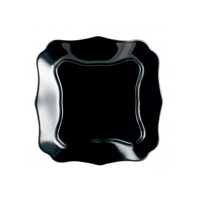 26 cm Tempered Glass Black Dinner Plate Luminarc Authentic J1335