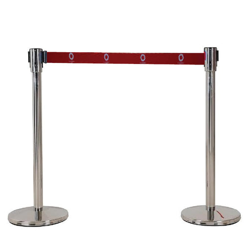 35" Stainless Steel Self Retractable Que-up Stand CLS QPT-102CLS (All Color)