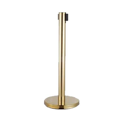 35" Gold Plated Stainless Steel Self Retractable Que-up Stand CLS QPT-110/G (All Color)