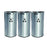 25" Semi Round Open Stainless Steel Recycle Bin Leader RECYCLE -229/SS