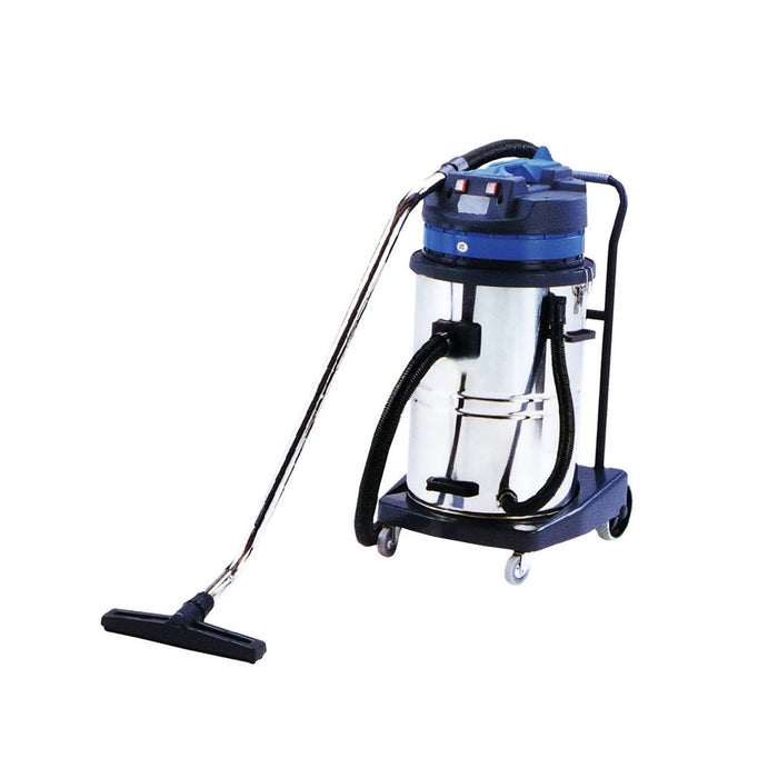 2000 W Wet / Dry Vacuum Cleaner  (Twin Motor) with Stainless Steel Body Leader SDM 70