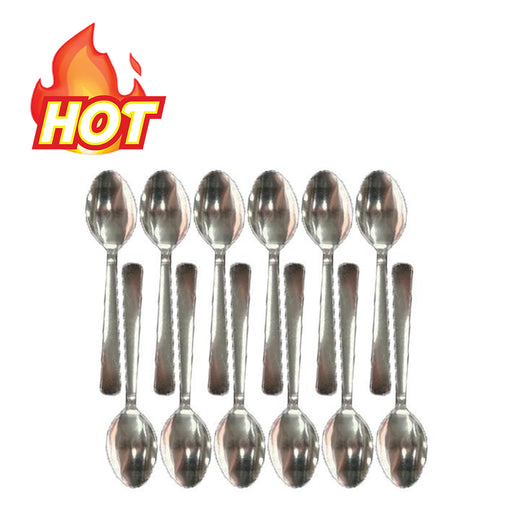 12 Pieces Stainless Steel Dessert Spoon 808