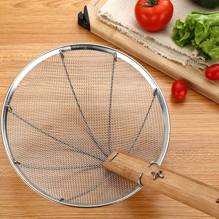 8" - 14" Stainless Steel Strainer with Bamboo Handle - Fine mesh (All Sizes)