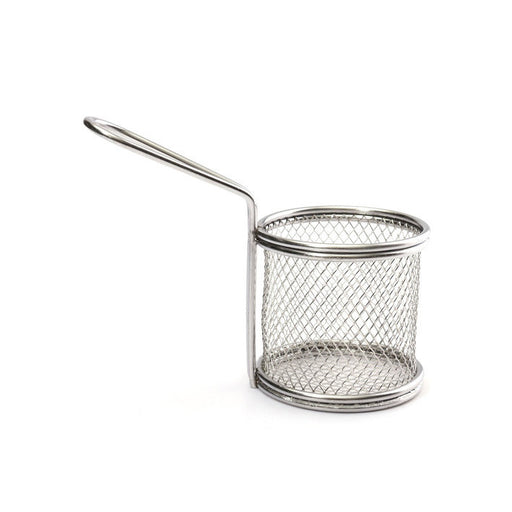 8 - 9 cm Stainless Steel Round Serving Fry Basket (All Sizes)
