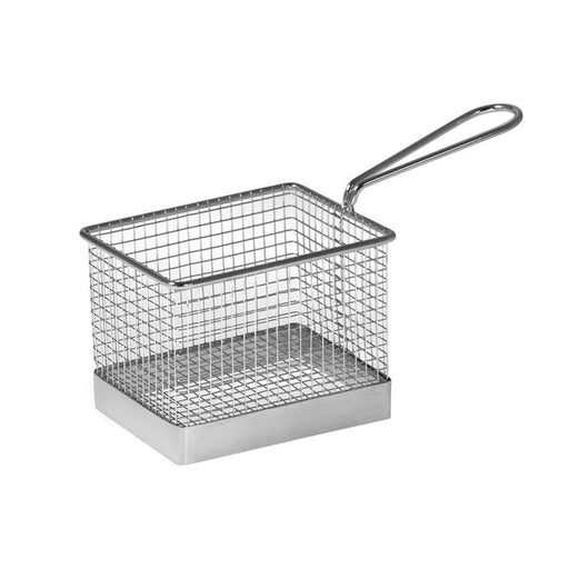 Stainless Steel Small Rectangular Serving Fry Basket (All Sizes)