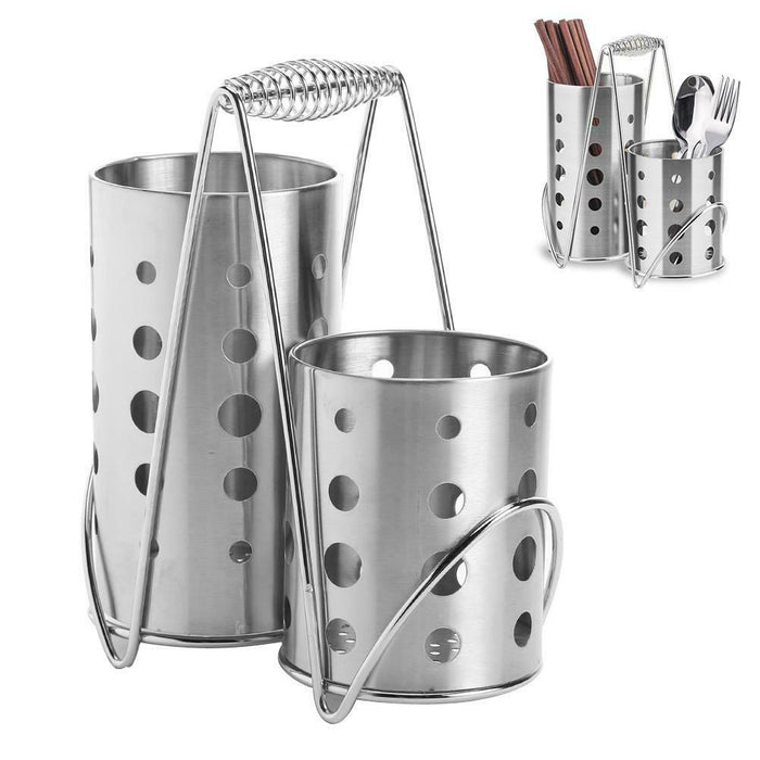 Stainless Steel Cutlery Holder With Handle Sets B6842