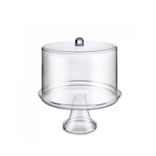 34 cm Acrylic Cake Stand With High Cover B4172