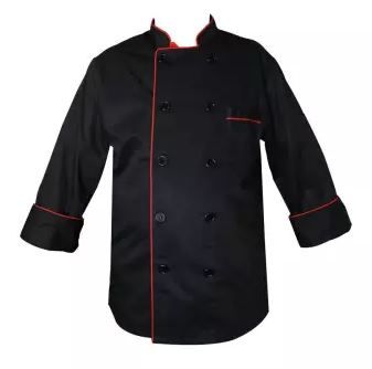 S -XXXXL Size  Chef uniform Black with Long Sleeve (All Size)