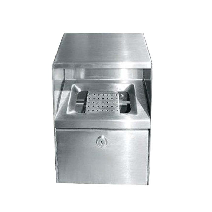 190 mm Stainless Steel Wall-Mounted Ashtray Stand Bin Leader WMA-166/SS