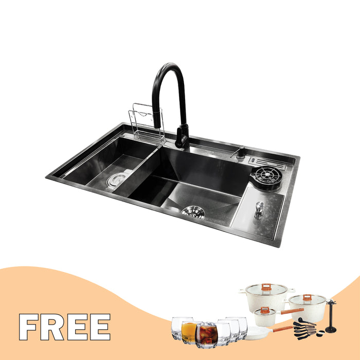 Multi-purpose Black Nano Korean Sink [FREE 2 GIFTS]