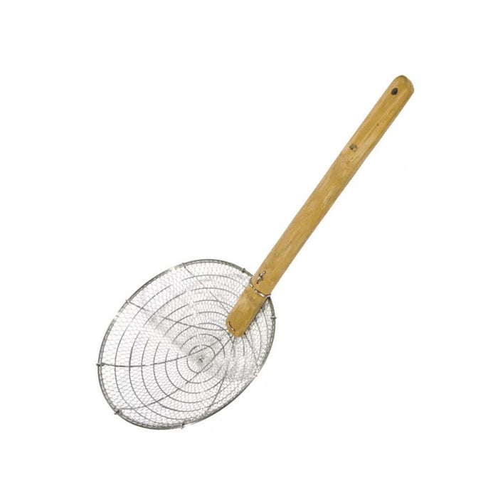 7" - 15" Iron Strainer with Bamboo Handle (All Sizes)