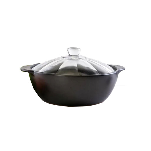 1 - 2.7 Litre Japanese Claypot with Glass Cover (All Sizes)