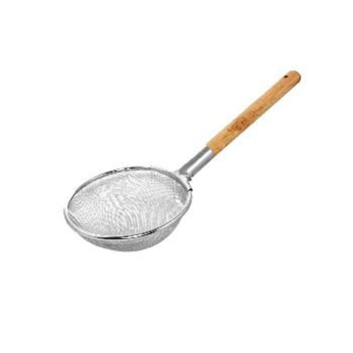 16 - 26 cm Stainless Steel Strainer with Wooden Handle (All Sizes)
