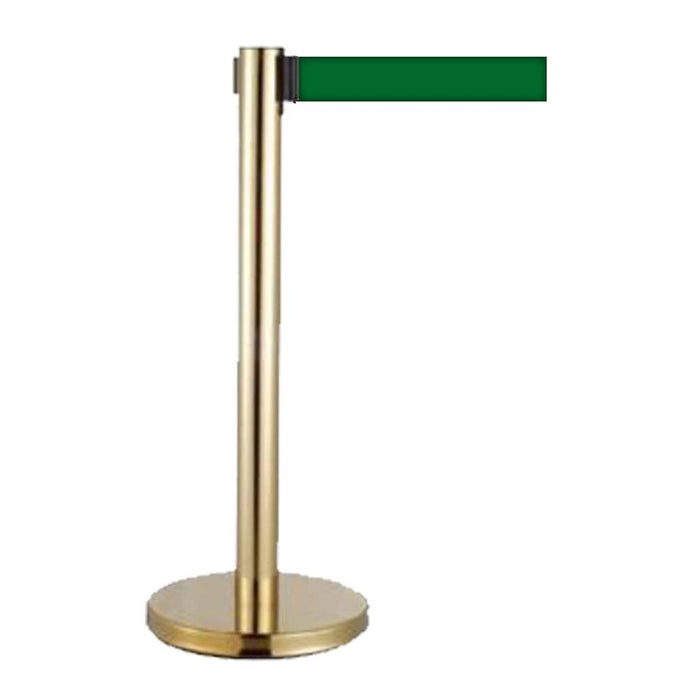 35" Gold Plated Stainless Steel Self Retractable Que-up Stand CLS QPT-110/G (All Color)