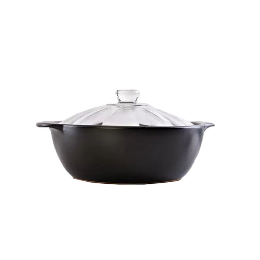 1 - 2.7 Litre Japanese Claypot with Glass Cover (All Sizes)
