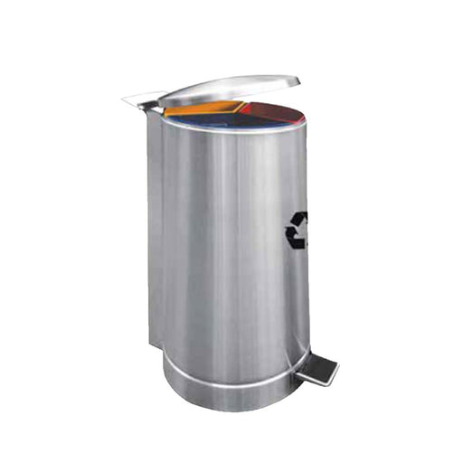 75 Litres Stainless Steel Powder Coating Compartment Bin Leader Recycle -137/SS