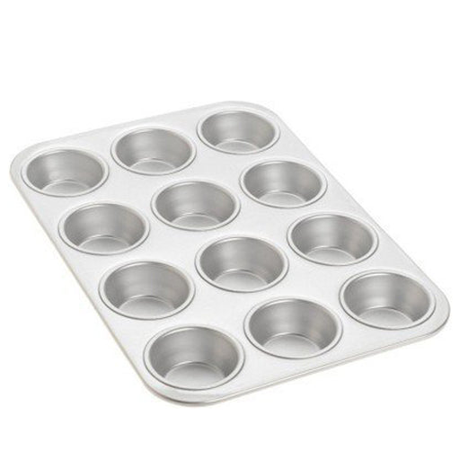 12 Hole Rectangle Muffin Tray Aluminium 9412/6412
