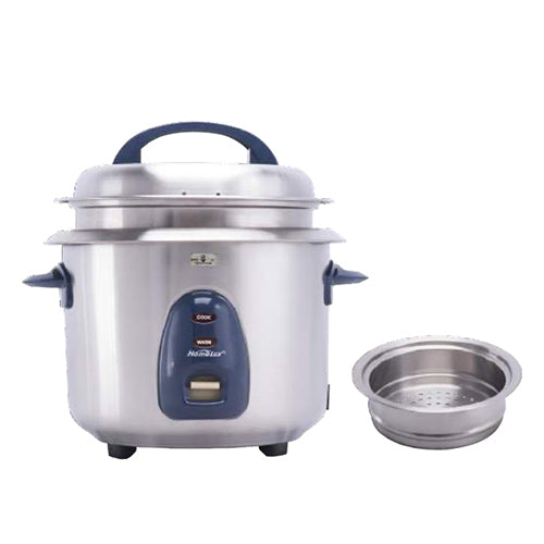 2 Litre Stainless Steel Rice Cooker with Steamer Homelux HSRC-220