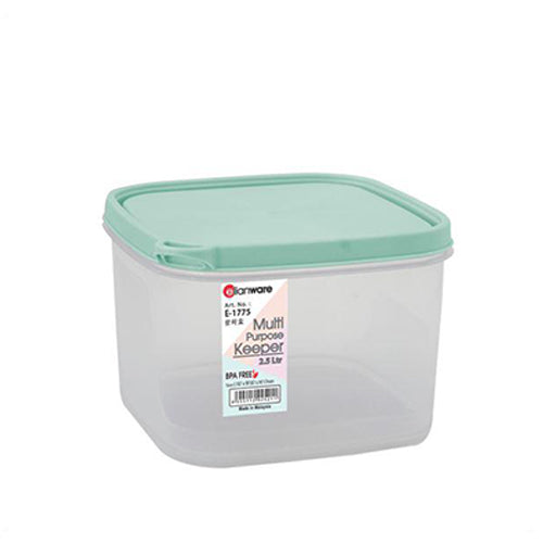 2500 ml BPA Free Square Container Elianware  1775