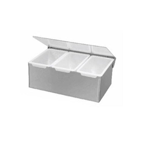 4 Compartment Stainless Steel Condiment Holder 01137