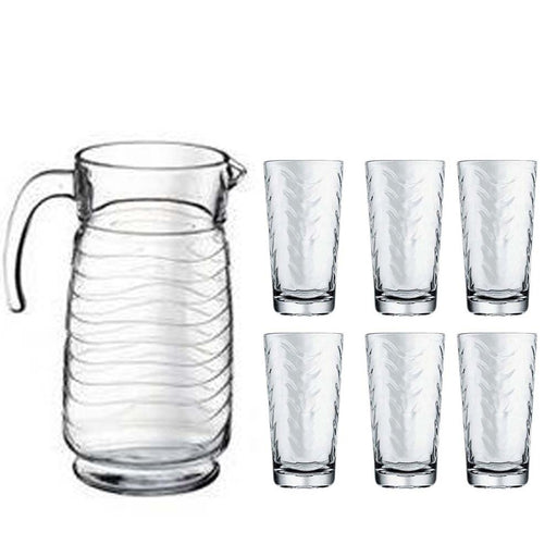 7 Pieces Water Set With Cover Toros Pasabahce P97976